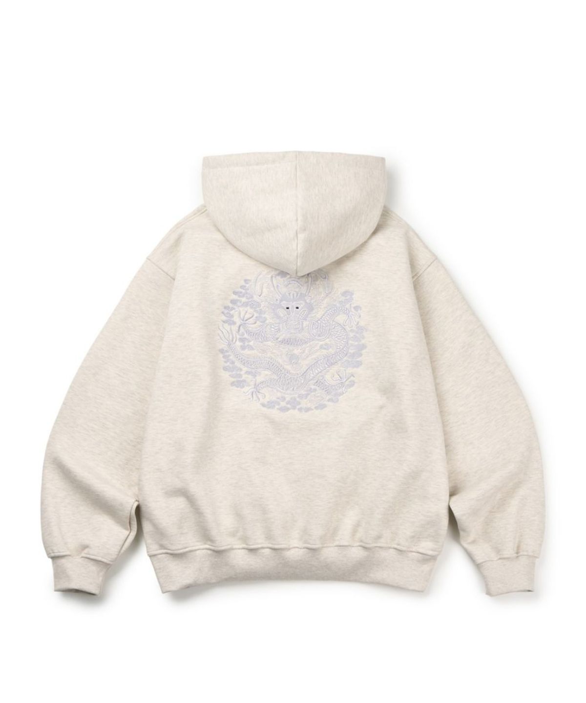 칠 하나 투 구육(71TO96) (기모) Traditional embroidery Hoodie (Oatmeal)