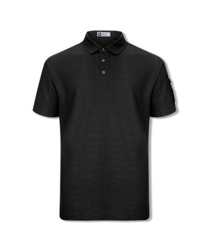 에어핏 심리스 폴로 카라 반팔 티셔츠 검정
