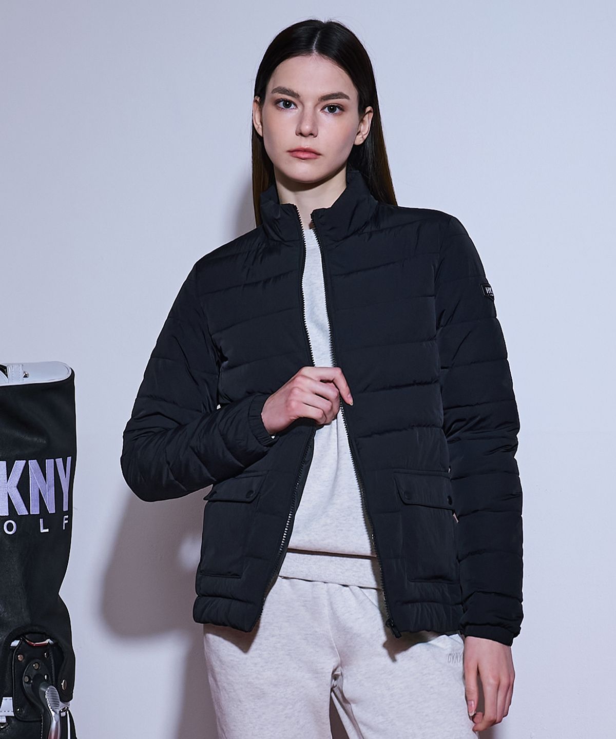 디케이엔와이(DKNY GOLF) 패딩자켓 여성 블랙