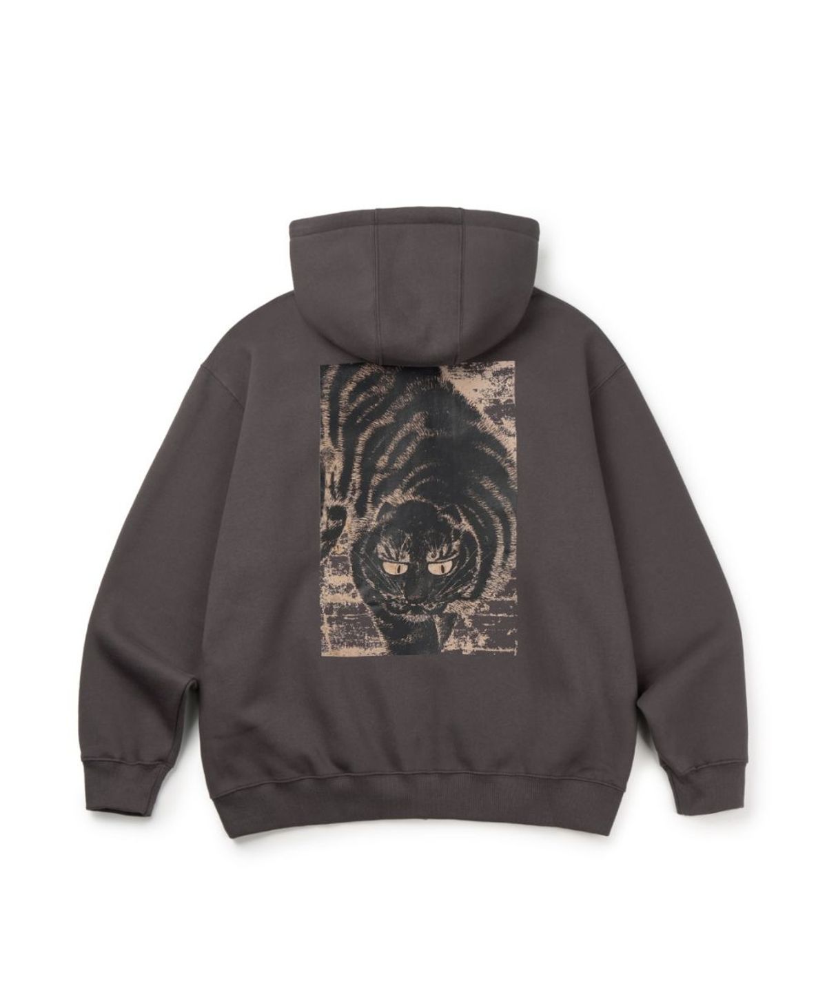 칠 하나 투 구육(71TO96) (기모) Tiger Hoodie Zip-up (Charcoal)
