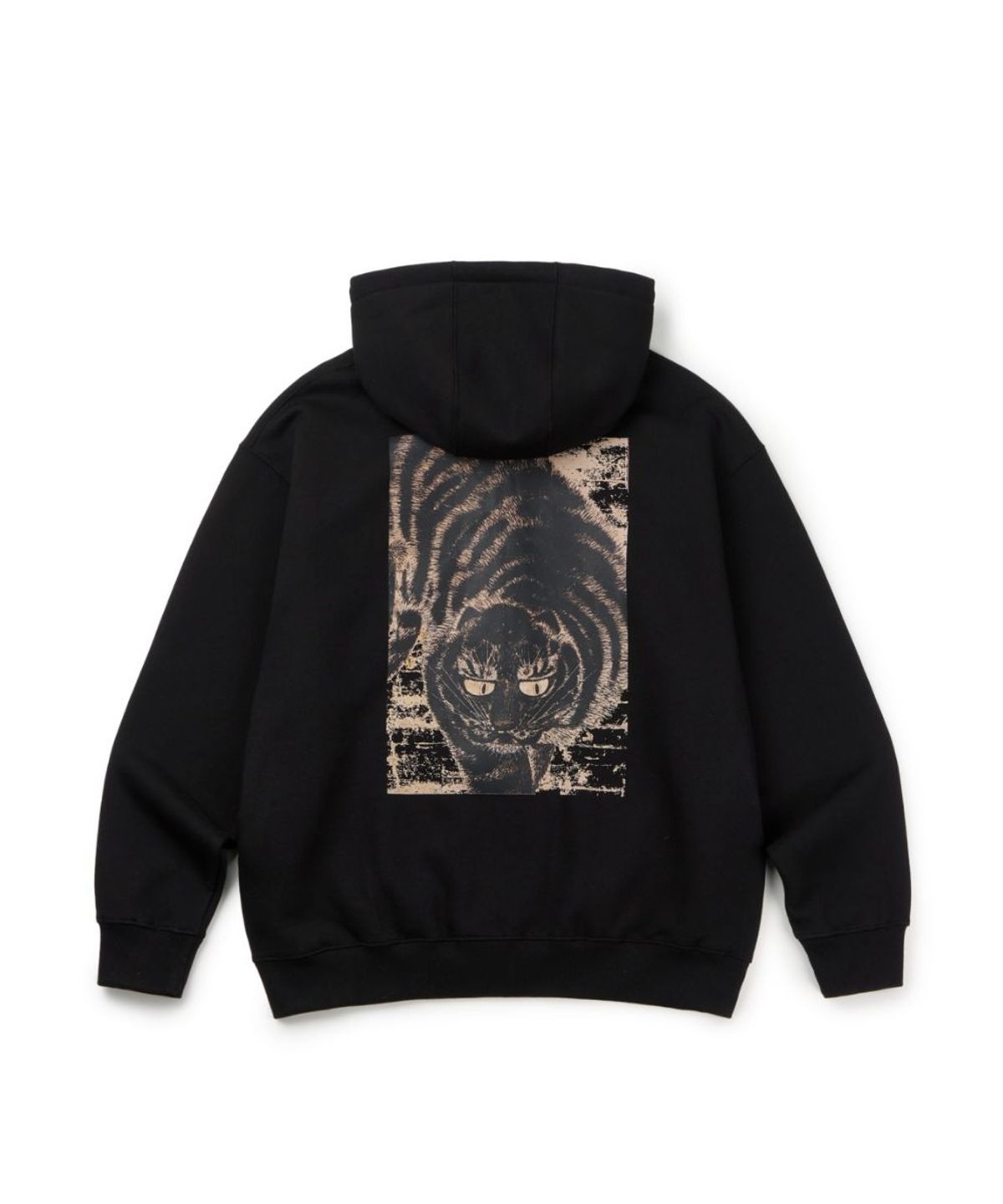 칠 하나 투 구육(71TO96) (기모) Tiger Hoodie Zip-up (Black)