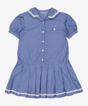 세일러 데님라이크 원피스  스카이 블루 (BI3371G07Q) 140