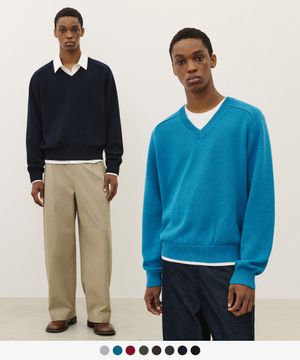 [수아레X데일리룸] 데일리 코튼 새들 크롭 니트 - 8 COLOR