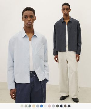 [수아레X데일리룸] 데일리 코튼 크롭 셔츠 - 13 COLOR