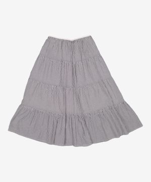 스트라이프 캉캉 스커트  그레이 S