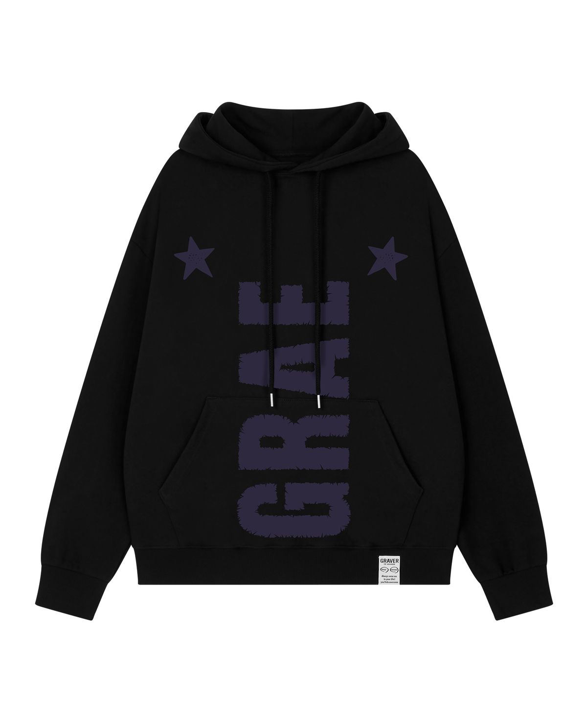 그레이버(GRAVER) [UNISEX]GRAE-STAR 후드티_5color