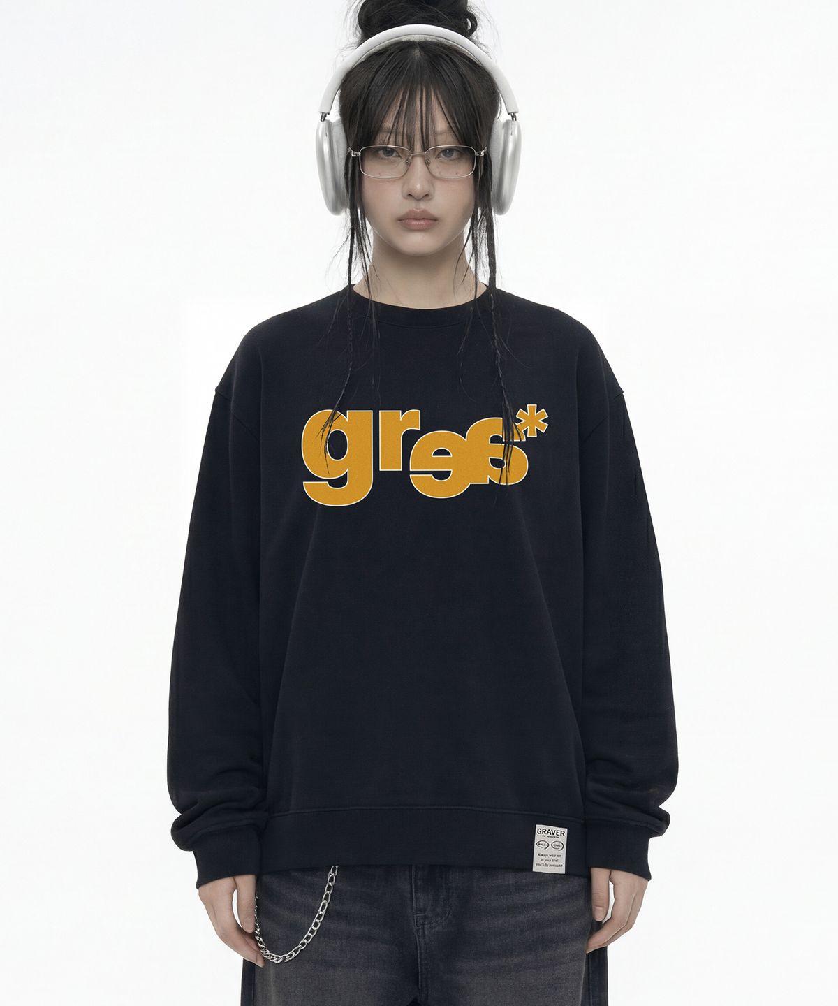 그레이버(GRAVER) [UNISEX]GRAE-S BASIC 맨투맨_5color