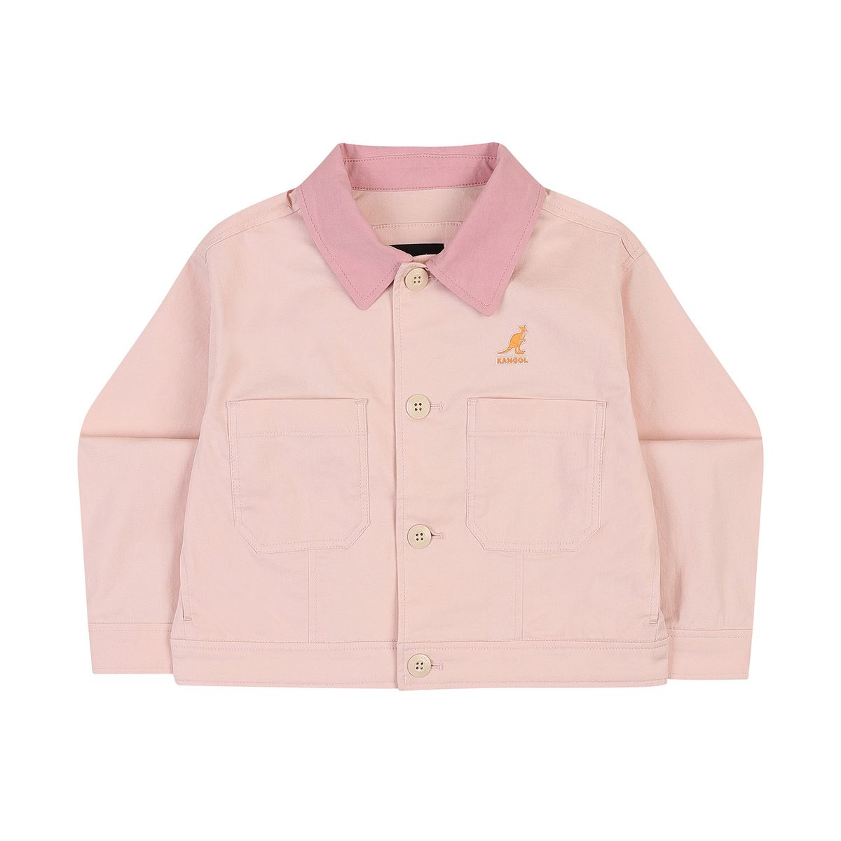 캉골키즈(KANGOL KIDS) 코튼 카라 점퍼 SA 2105 핑크