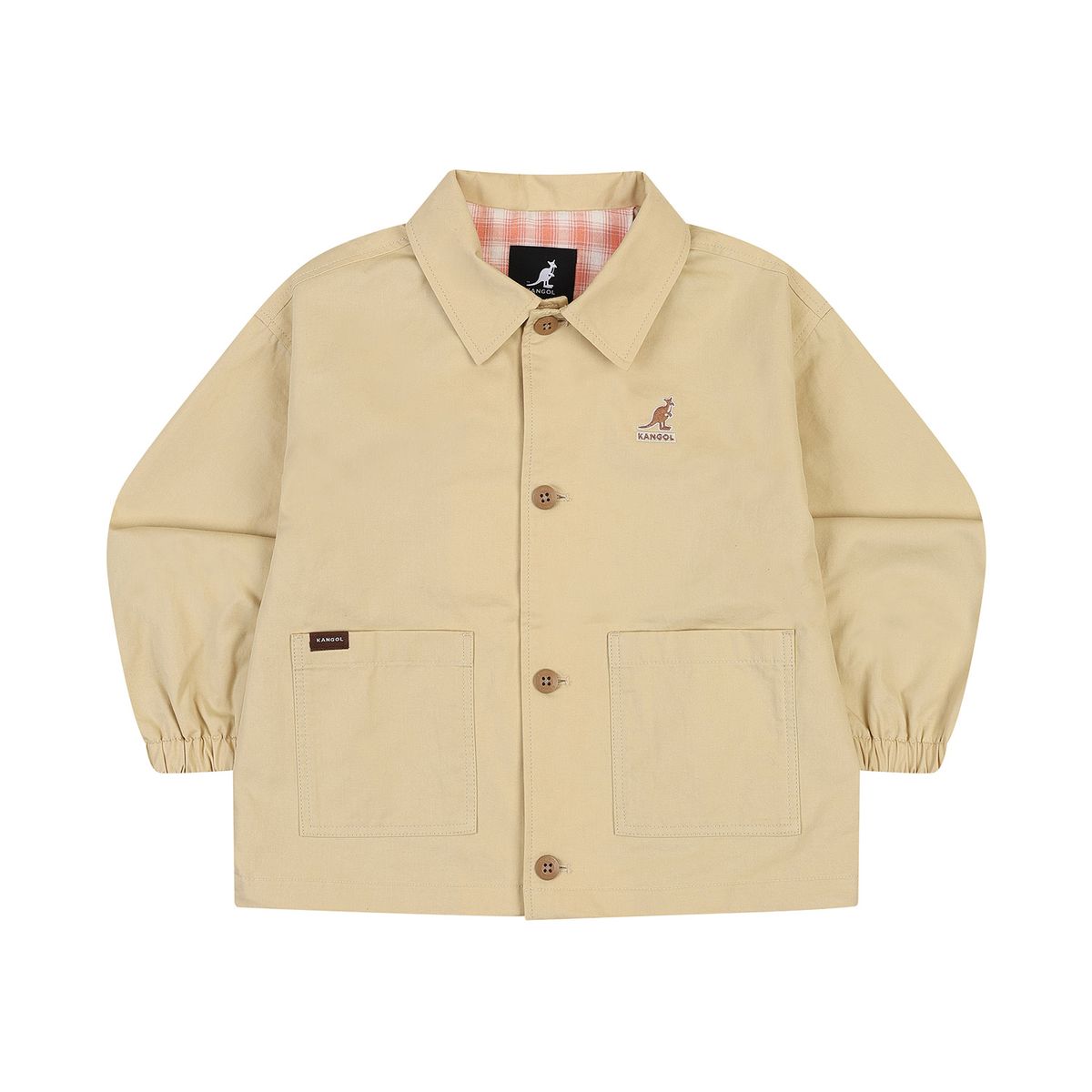 캉골키즈(KANGOL KIDS) 코튼 봄버 자켓 SA 0104 베이지