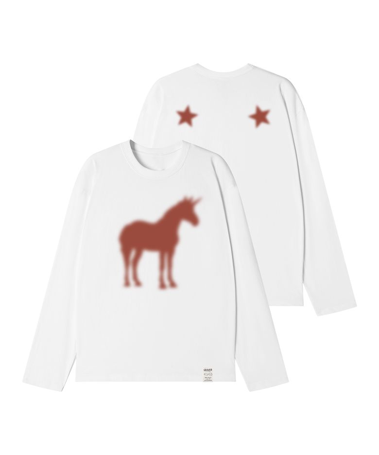[UNISEX]MY HORSE 롱슬리브 티셔츠_2color