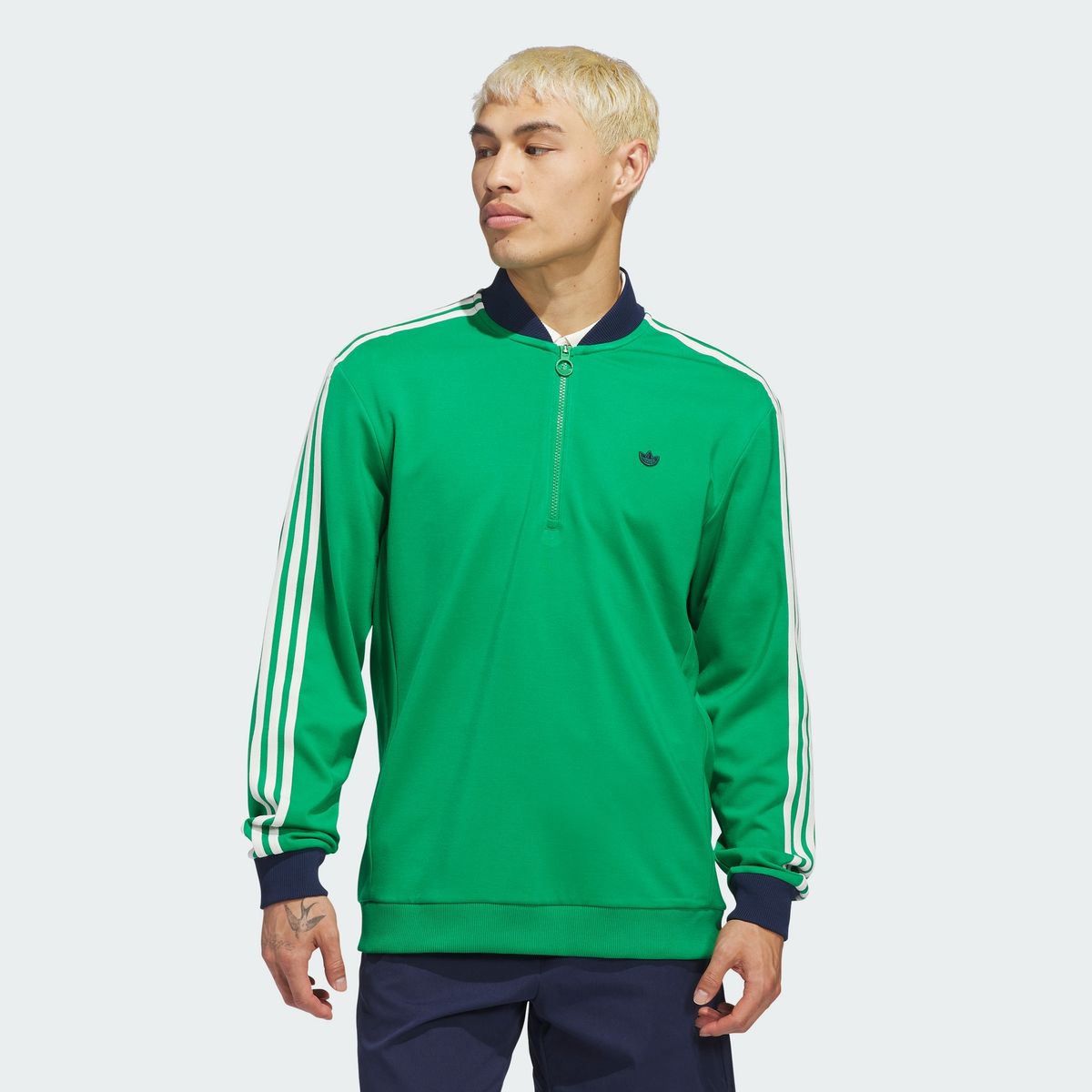 아디다스 골프(ADIDAS GOLF) 오리지널스 3S 쿼터집 스웨트셔츠 KB8626