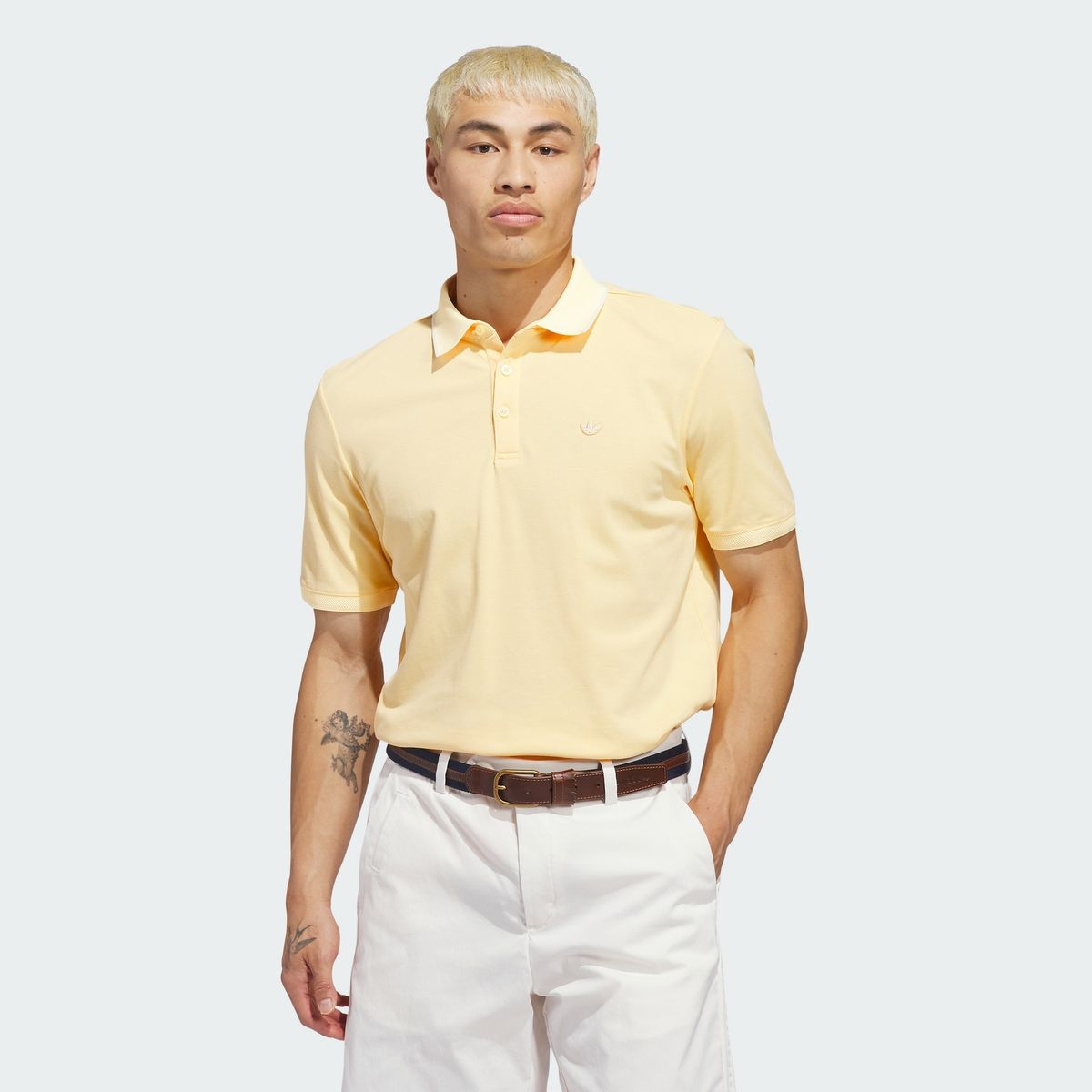 아디다스 골프(ADIDAS GOLF) 오리지널스 트위스트니트 트레포일 폴로 셔츠 KB8614