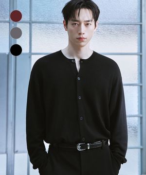 [서강준 PICK] 울 실크 라운드 크롭 가디건 [3color]