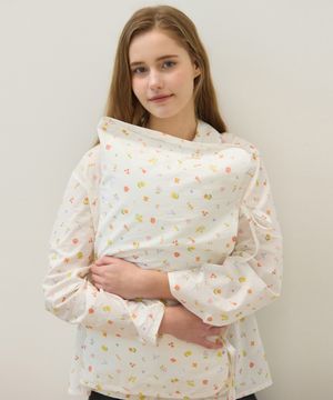 [논로컬 X 설찌] Blooming Floral Tie Pillow Cover - Flower Multi