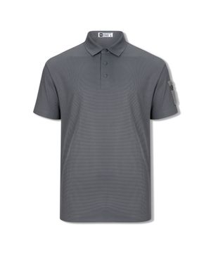 에어핏 심리스 폴로 카라 반팔 티셔츠 그레이