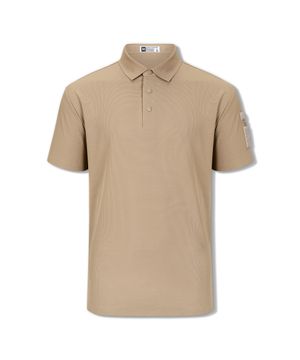 에어핏 심리스 폴로 카라 반팔 티셔츠 베이지