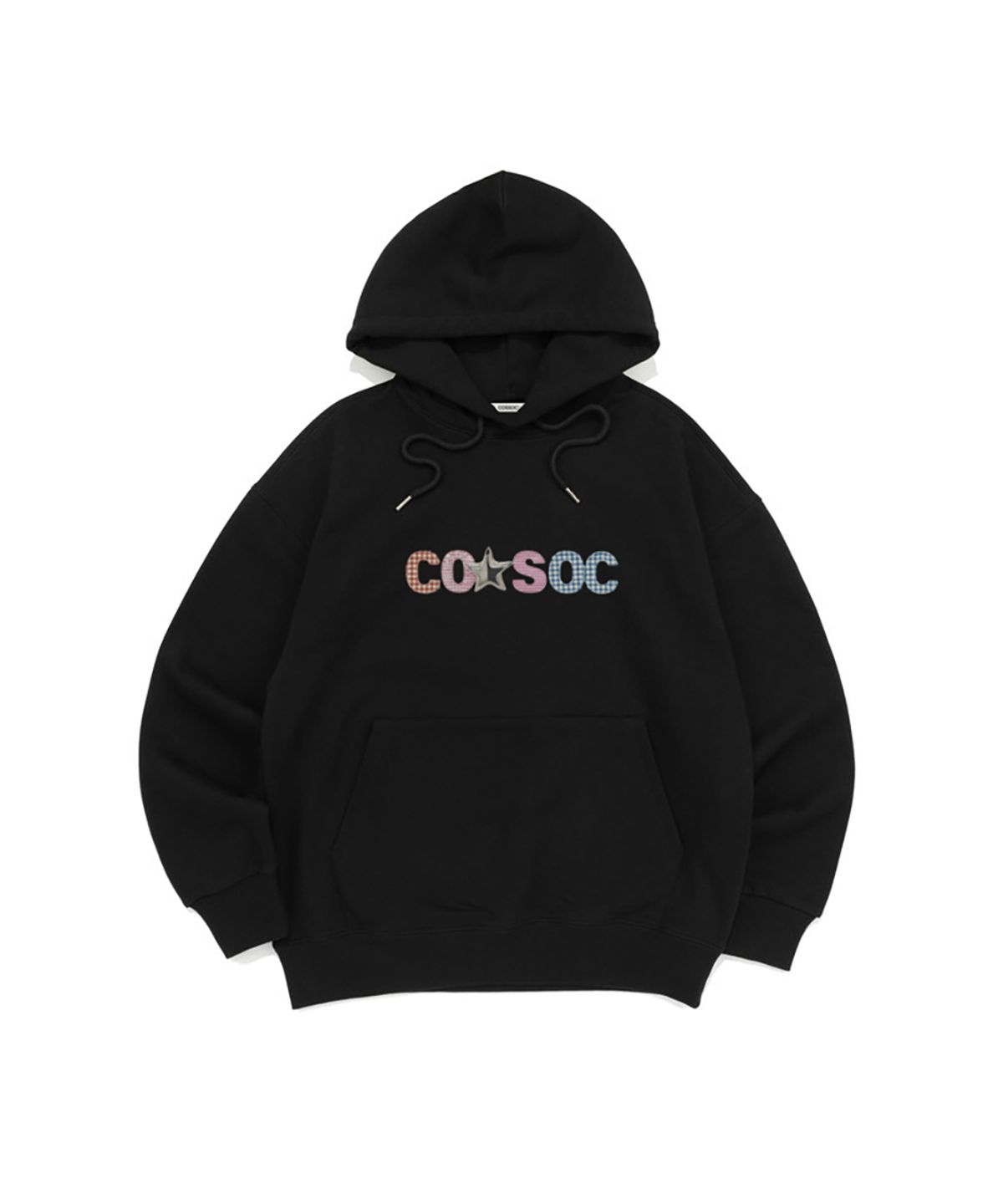 코소(COSO) CC 팬시 코소 후드 티셔츠(블랙)