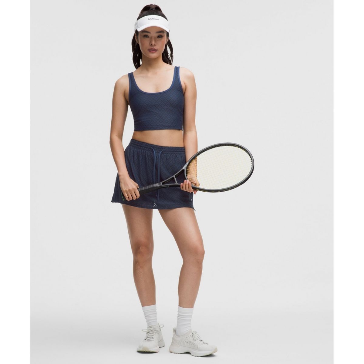 룰루레몬(LULULEMON) 텍스처드 메쉬 하이라이즈 테니스 스커트  CLBL CLBL