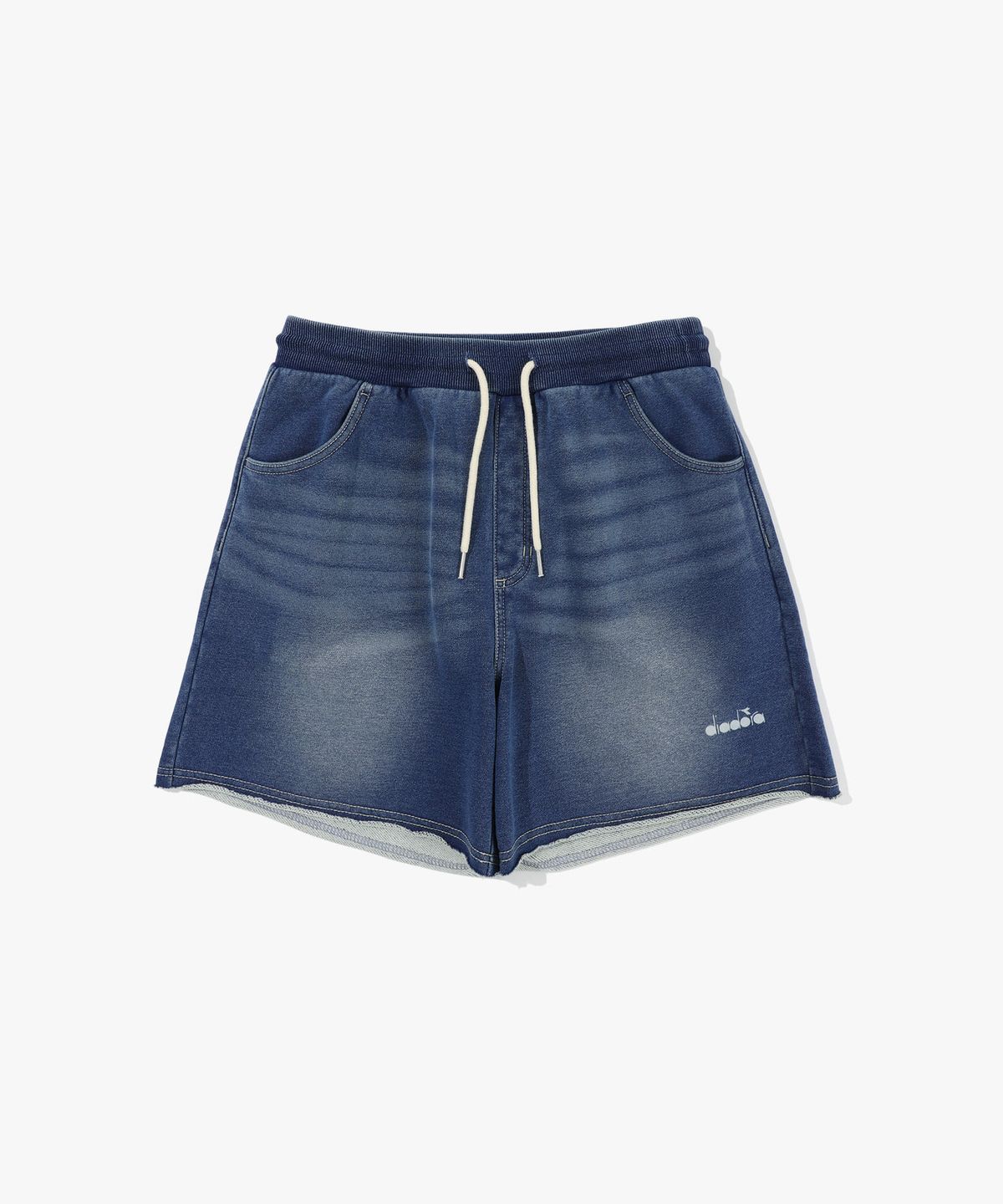 디아도라(diadora) 이큅 워싱 데님 3.5부 스웻 쇼츠 우먼 DENIM