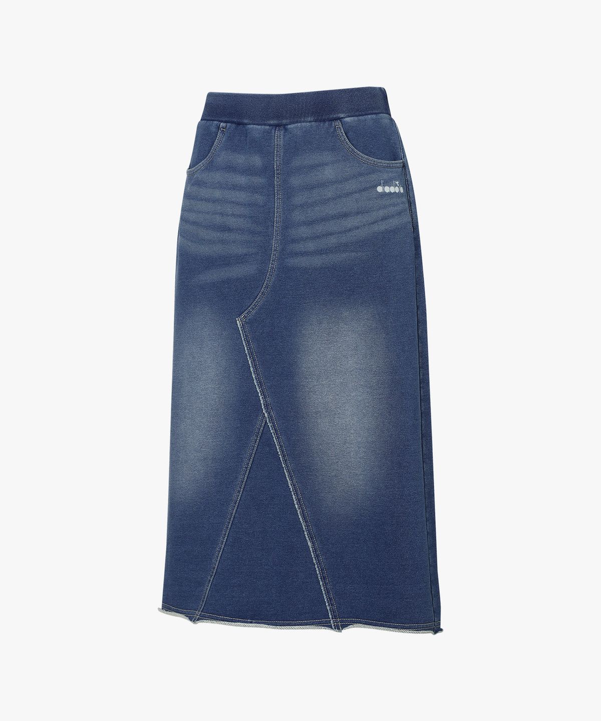 디아도라(diadora) 이큅 워싱 데님 스웻 롱 스커트 DENIM