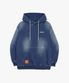 이큅 워싱 데님 후드티셔츠 DENIM