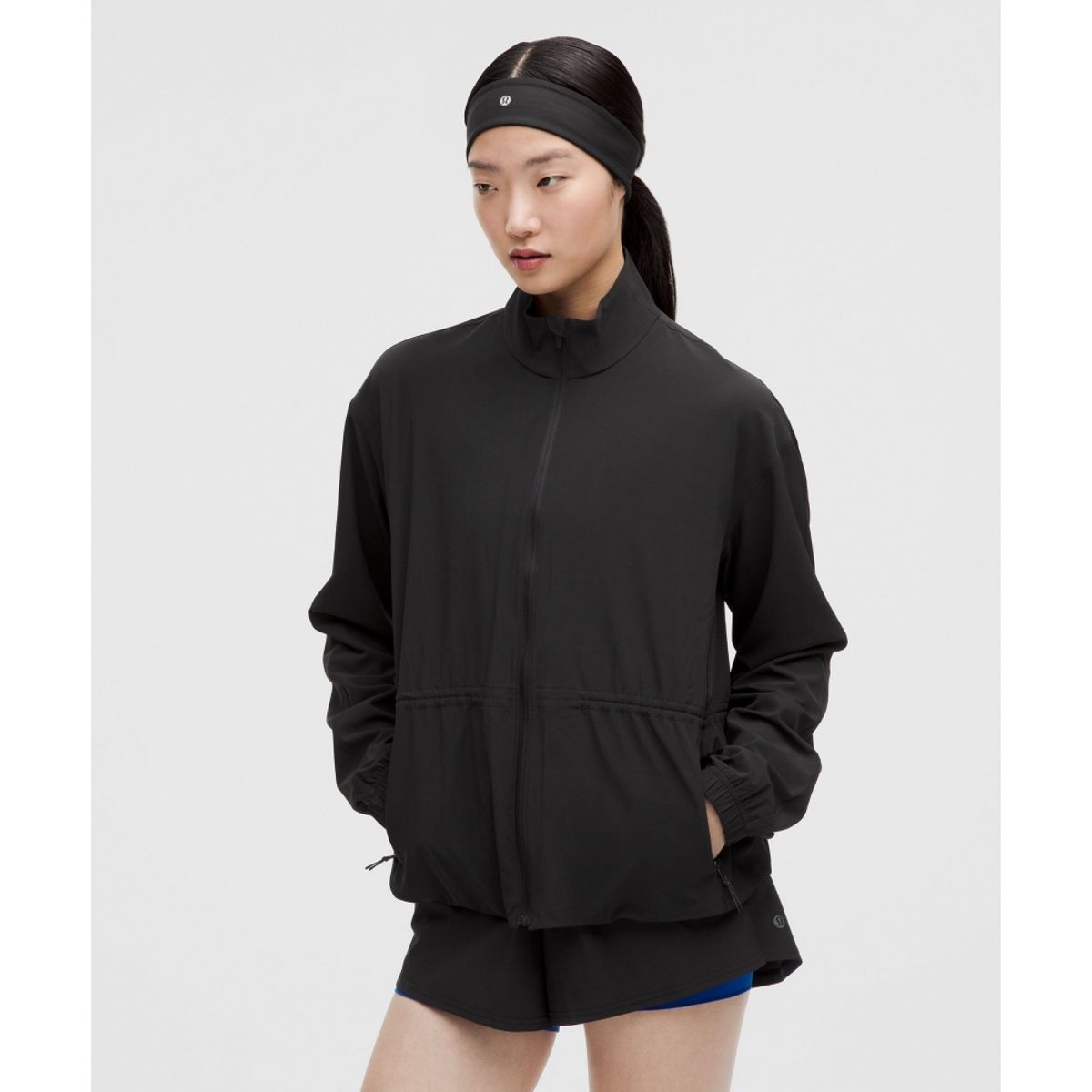 룰루레몬(LULULEMON) UV 프로텍티브 신치 웨이스트 러닝 재킷  BLK