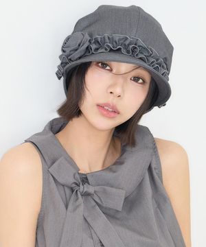 [김고은 PICK] 플레르 러플 헌팅캡 그레이