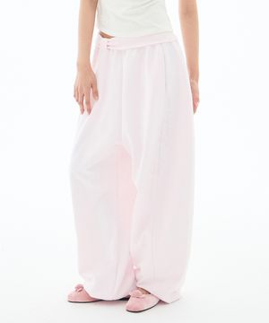 [김고은 PICK] 레이스 리본 스웻 팬츠 핑크