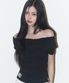 [김고은 PICK] 보우 오프숄더 티 블랙