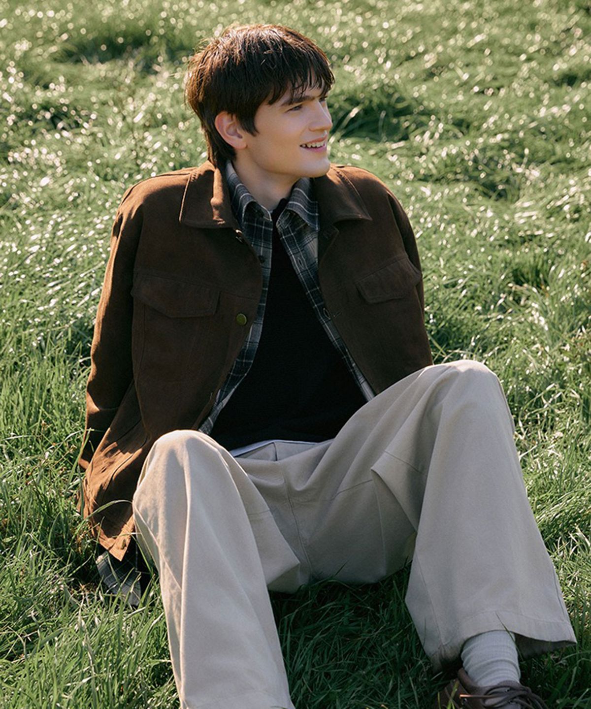 스파오(SPAO) [신세틱레더] 스웨이드 트러커_SPJLG12M05