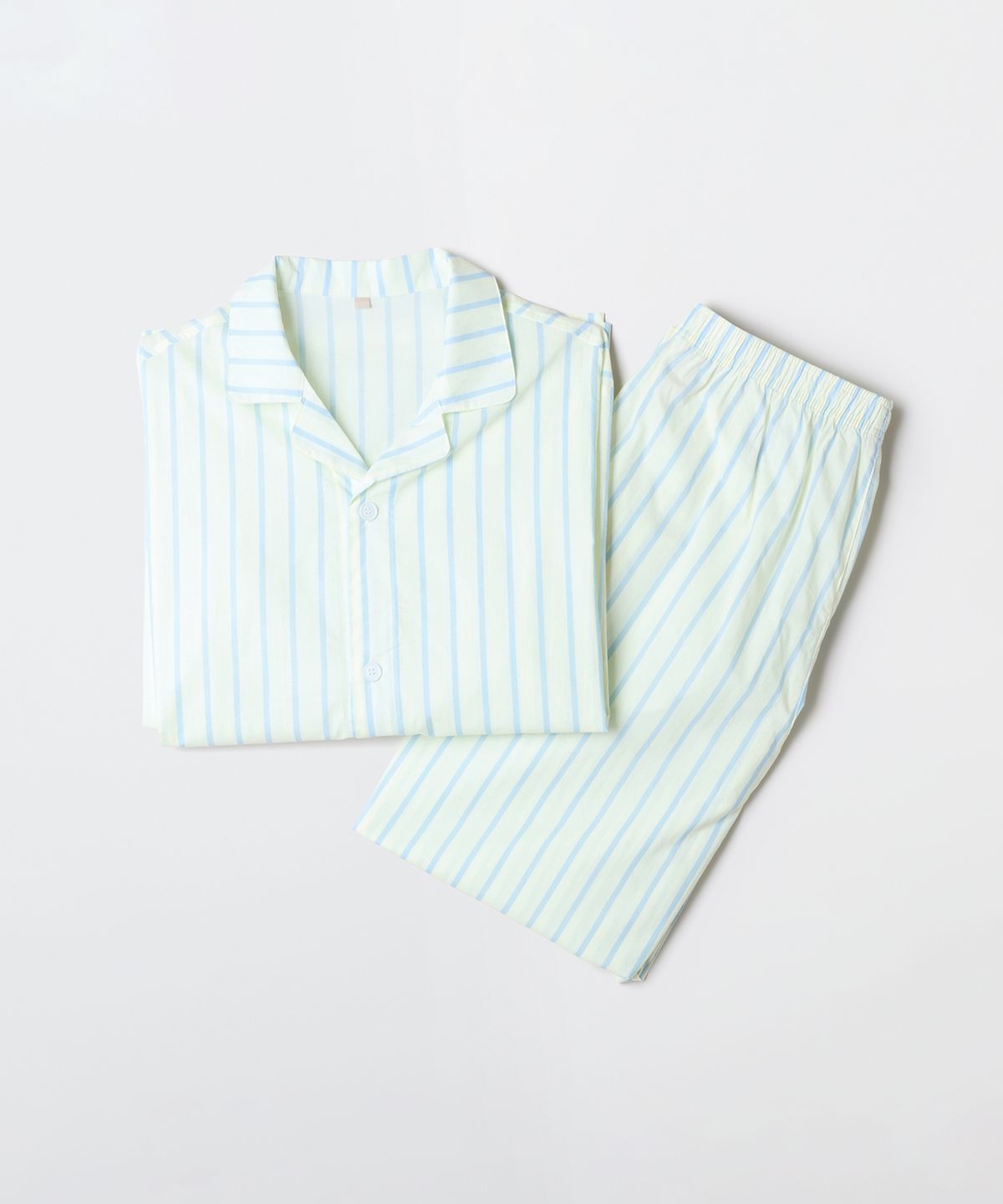 스파오(SPAO) [COMFORT] 코튼 긴팔 파자마(LIGHT YELLOW)_SPLOGA9A04