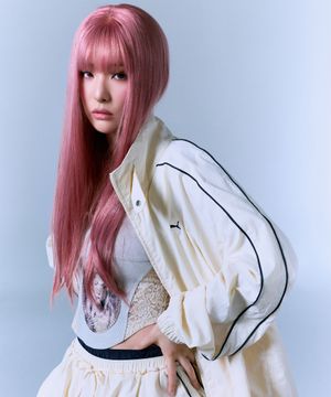 [슬기 착용] 푸마 X 무신사 T7 우븐 자켓 UNI - 아몬드 / 638014-87