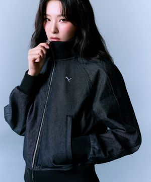 [슬기 착용] 푸마 X 무신사 T7 우븐 트랙 자켓 - 블랙 / 638017-01