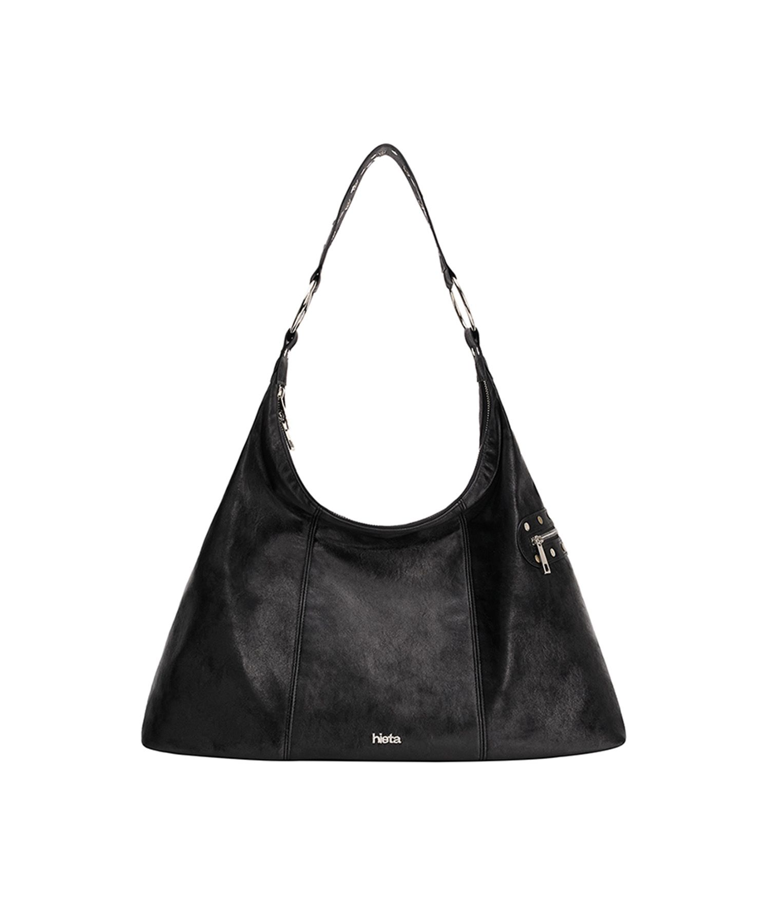Hieta 黒 ショルダーバッグ hieta ヘタ ブラック ショルダーバッグ