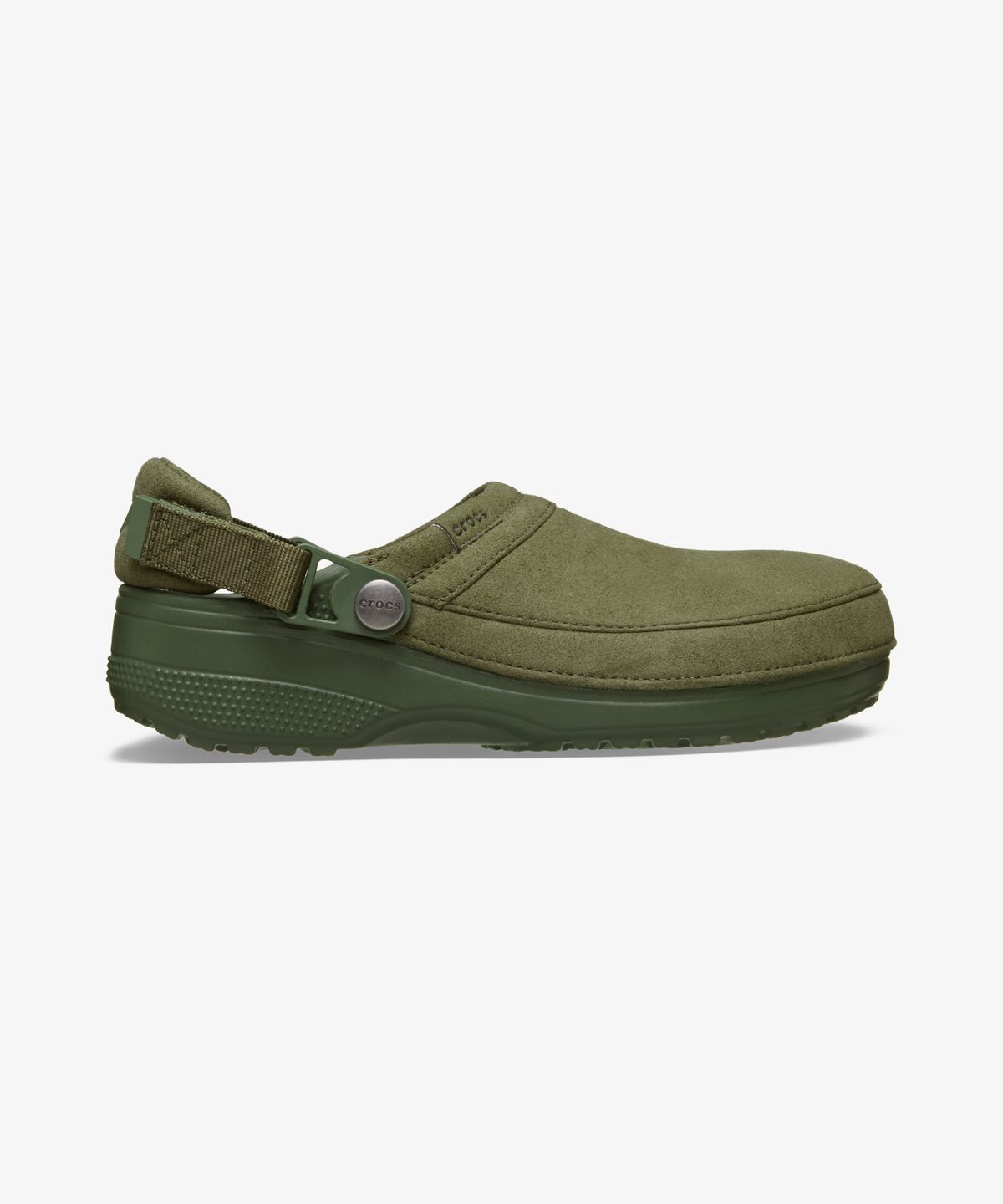 크록스(CROCS) 클래식 크래프티드 비건 스웨이드 클로그 - 아미 그린 / 211930-309