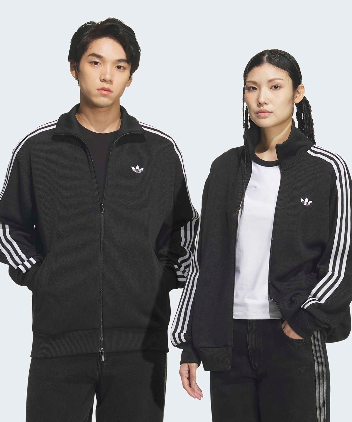 아디다스(ADIDAS) 파이어버드 니트 트랙탑 - 블랙 / KQ5496