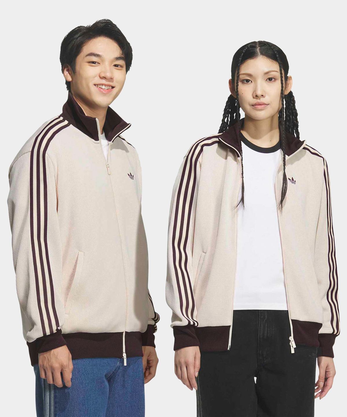 아디다스(ADIDAS) 파이어버드 니트 트랙탑 - 원더화이트 / KQ5500
