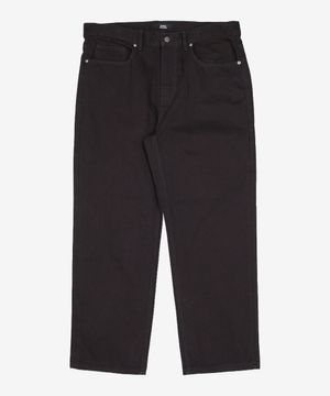 스트레이트 데님 팬츠 [블랙] 38