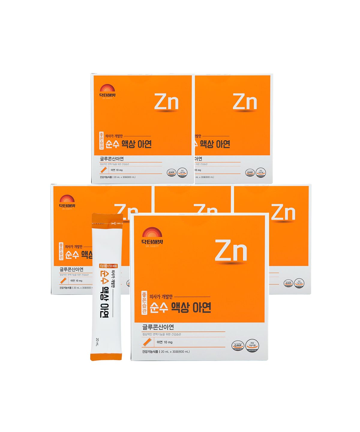 닥터해빛(DR.HABITT) 닥터해빛 달지 않은 순수 액상 아연 20ml X 180포(180일분)