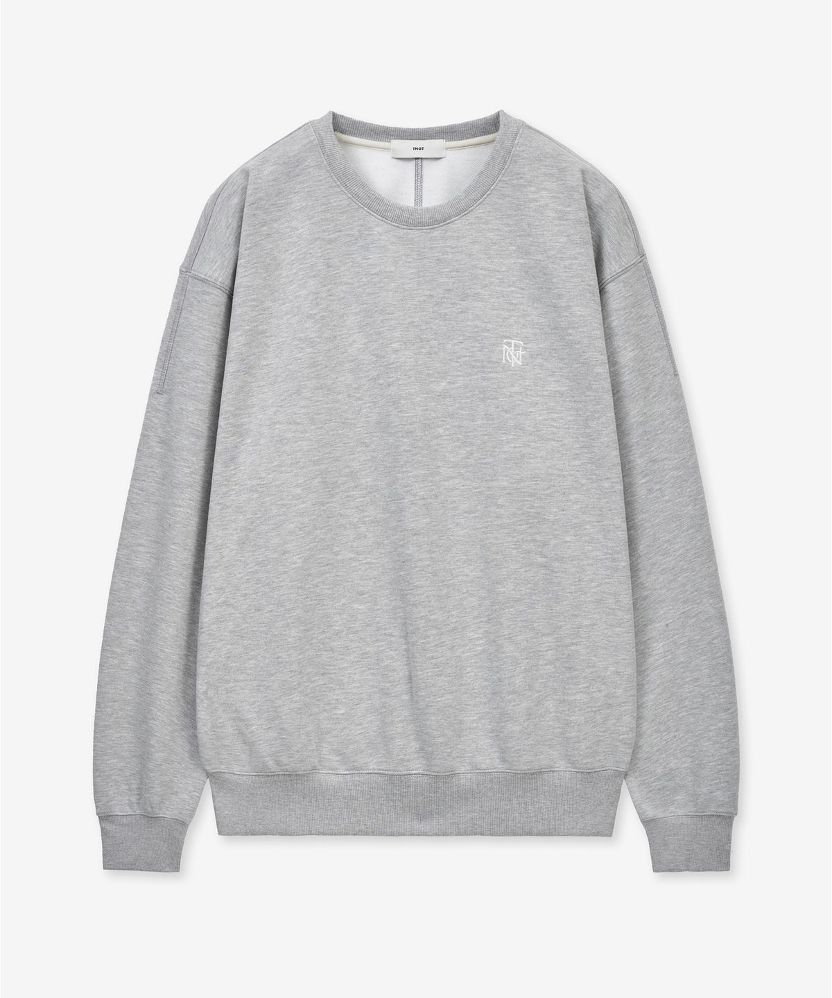 티엔지티(TNGT) Embroidery Logo Sweatshirt (Melange Grey) TNTS6E100G2