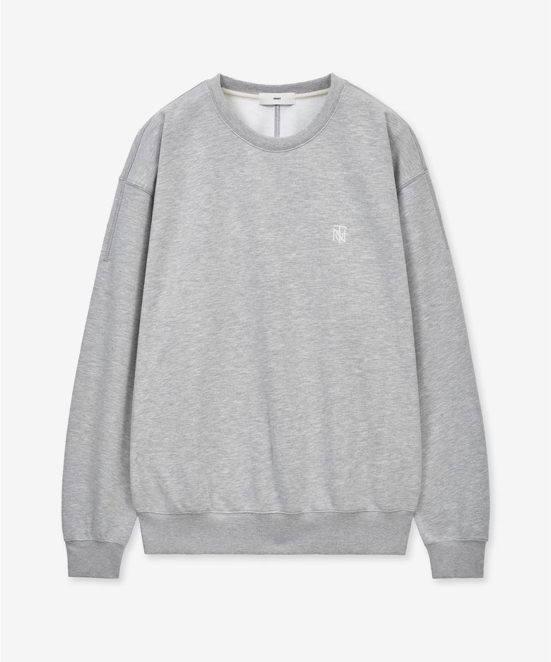 Embroidery Logo Sweatshirt (Melange Grey) TNTS6E100G2
