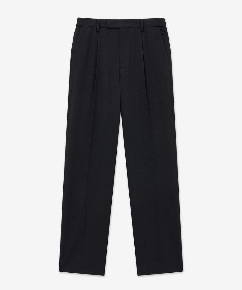 Wool Blend Office Pants (Black) TNPA6E112BK