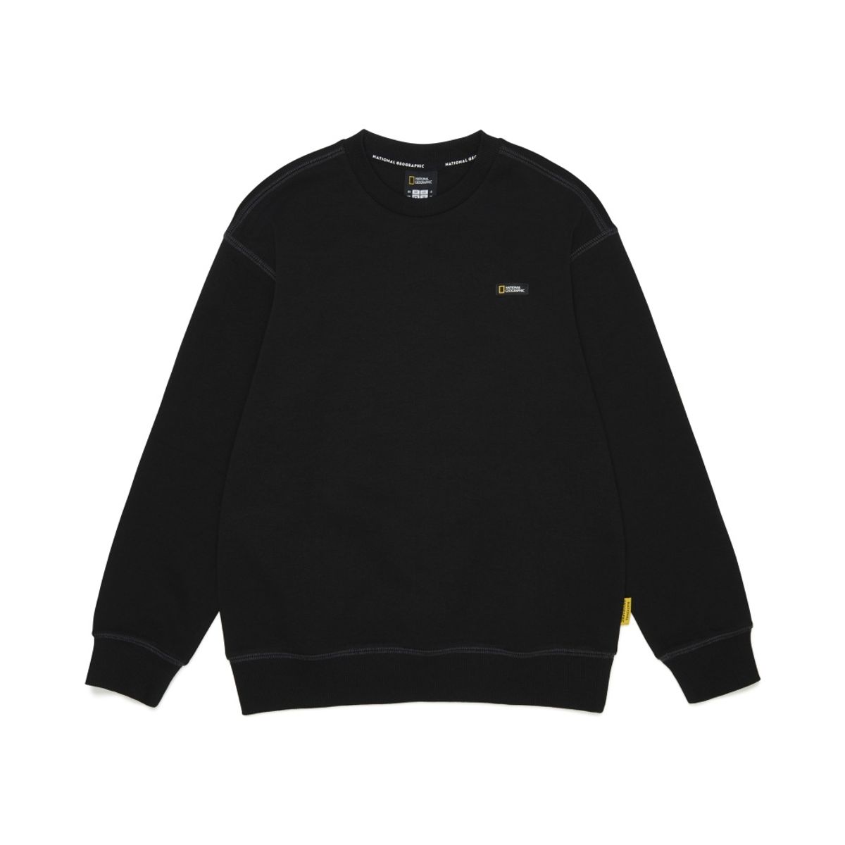 내셔널지오그래픽 키즈(NATIONAL GEOGRAPHIC KIDS) K265USW910 스몰로고 맨투맨 CARBON BLACK