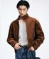 Corduroy Harrington Jumper (Khaki Brown) TNJU6E101W2