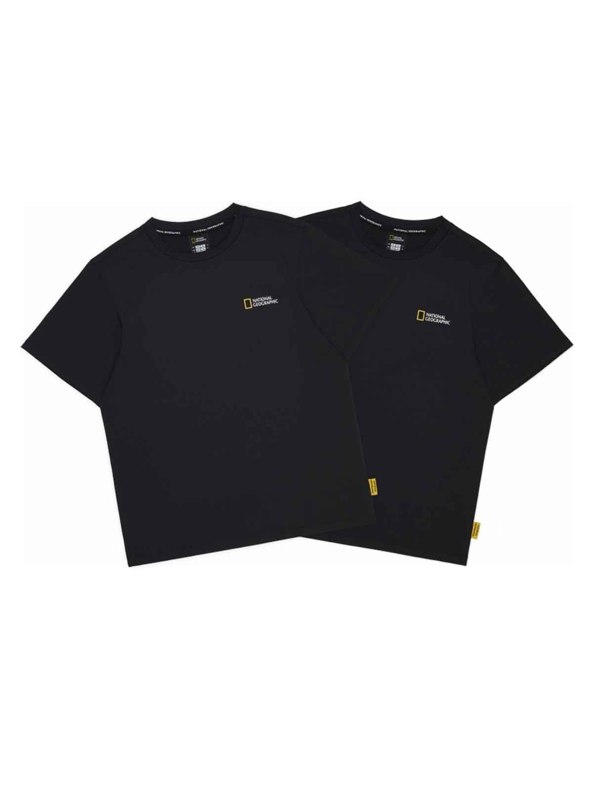 내셔널지오그래픽 키즈(NATIONAL GEOGRAPHIC KIDS) K265UPA920 기능성 2PACK 반팔 티셔츠 CARBON BLACK