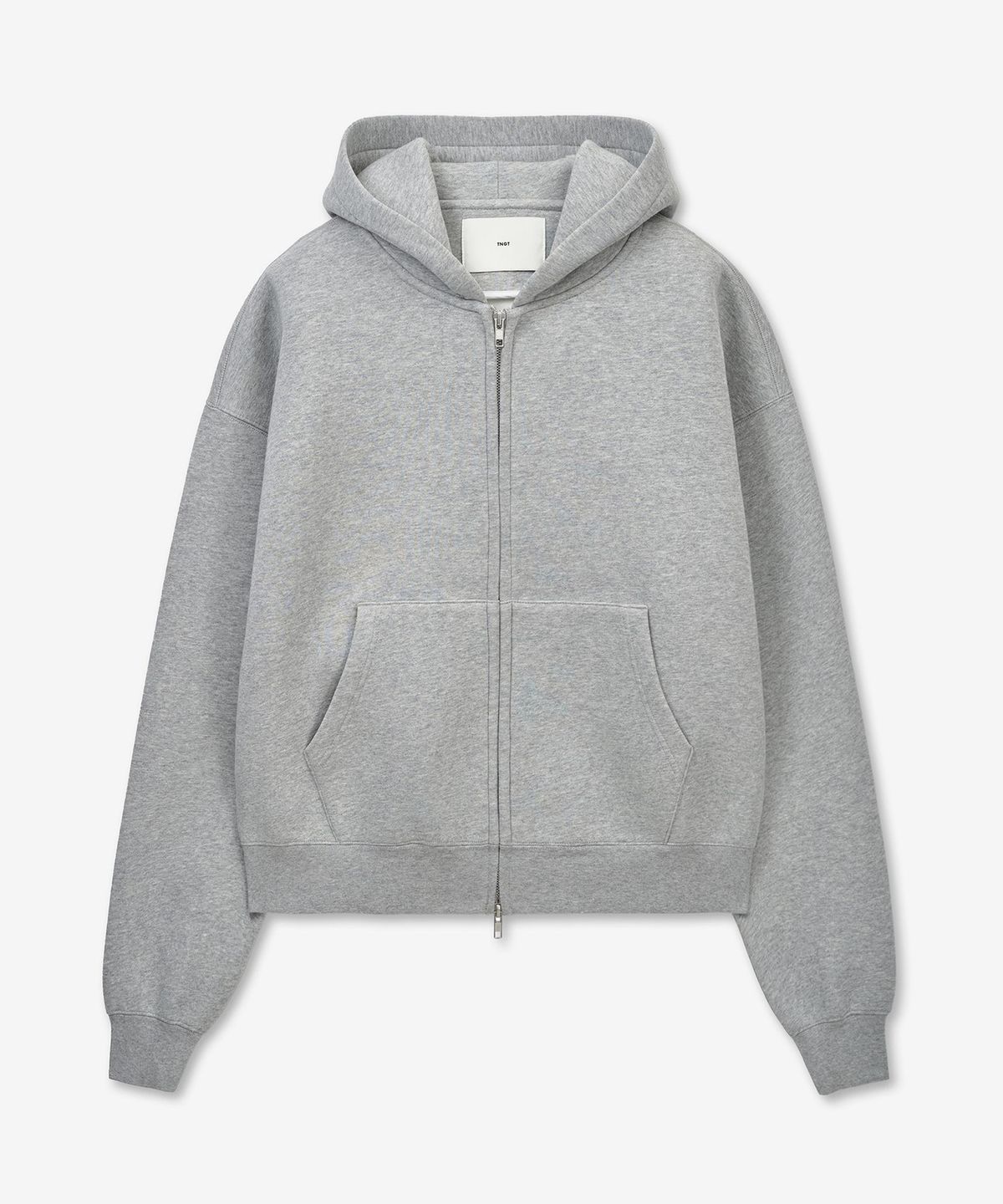 티엔지티 우먼(TNGT WOMAN) W Sculpted Oversize Hoodie Zip-Up (Melange Grey) TNTS6E101G2