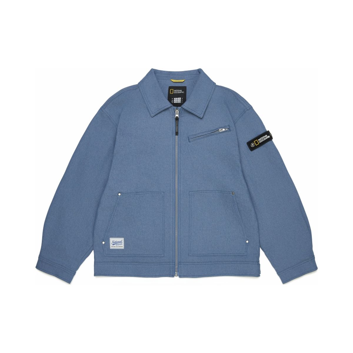 내셔널지오그래픽 키즈(NATIONAL GEOGRAPHIC KIDS) K261UJK910 우븐 카라 자켓 BLUE