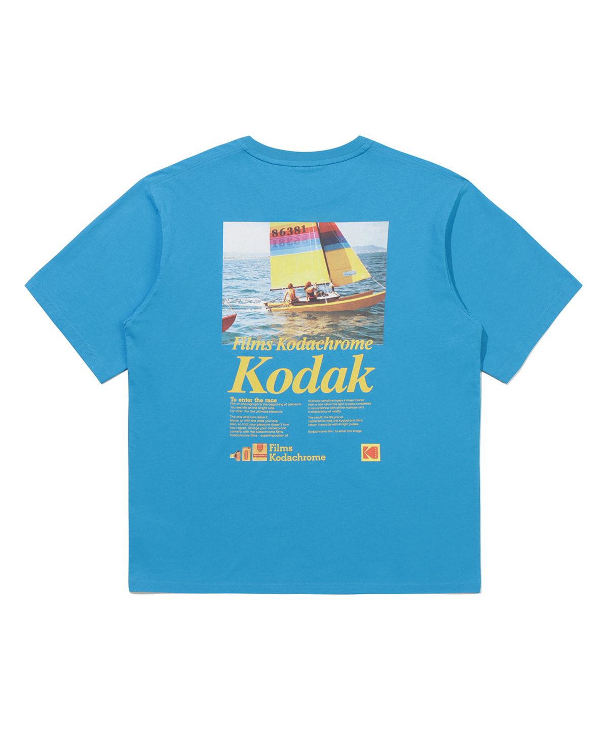 코닥(KODAK) 씨너리 그래픽 반팔 티셔츠 BLUE