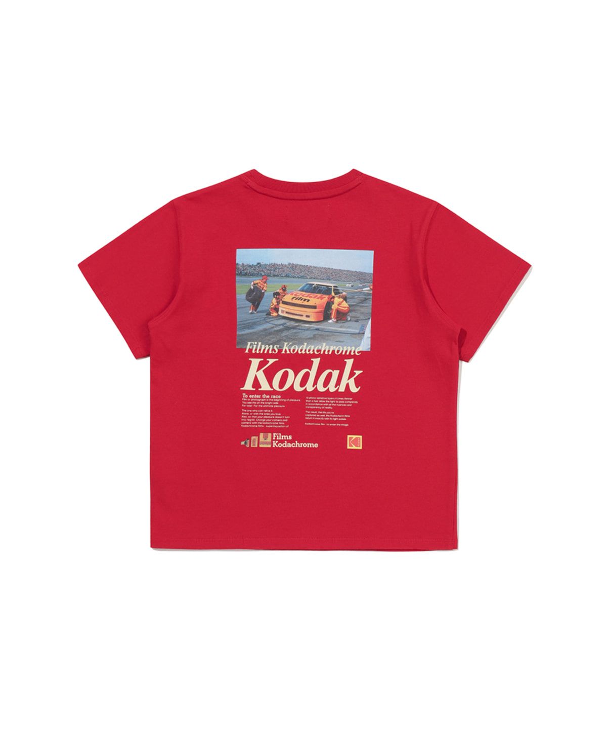 코닥 키즈(KODAK KIDS) 씨너리 그래픽 반팔 티셔츠 키즈 RED