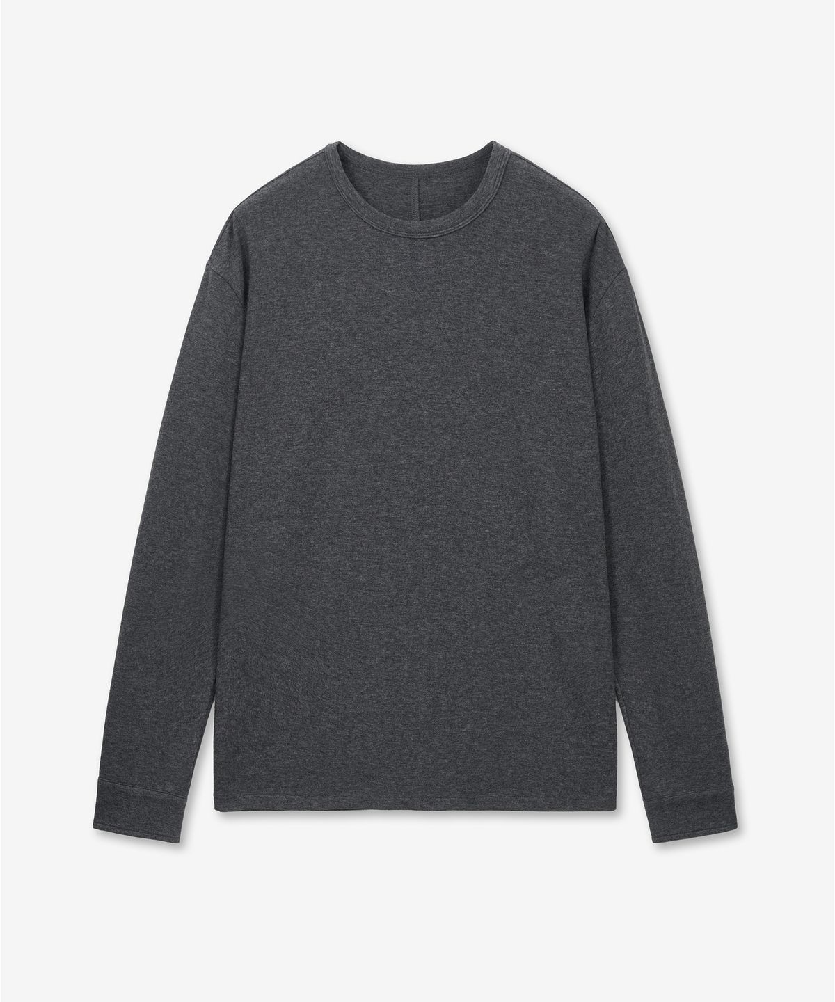 티엔지티(TNGT) Wool Blend Jersey Long Sleeves (Dark Grey) TNTS6E102CG